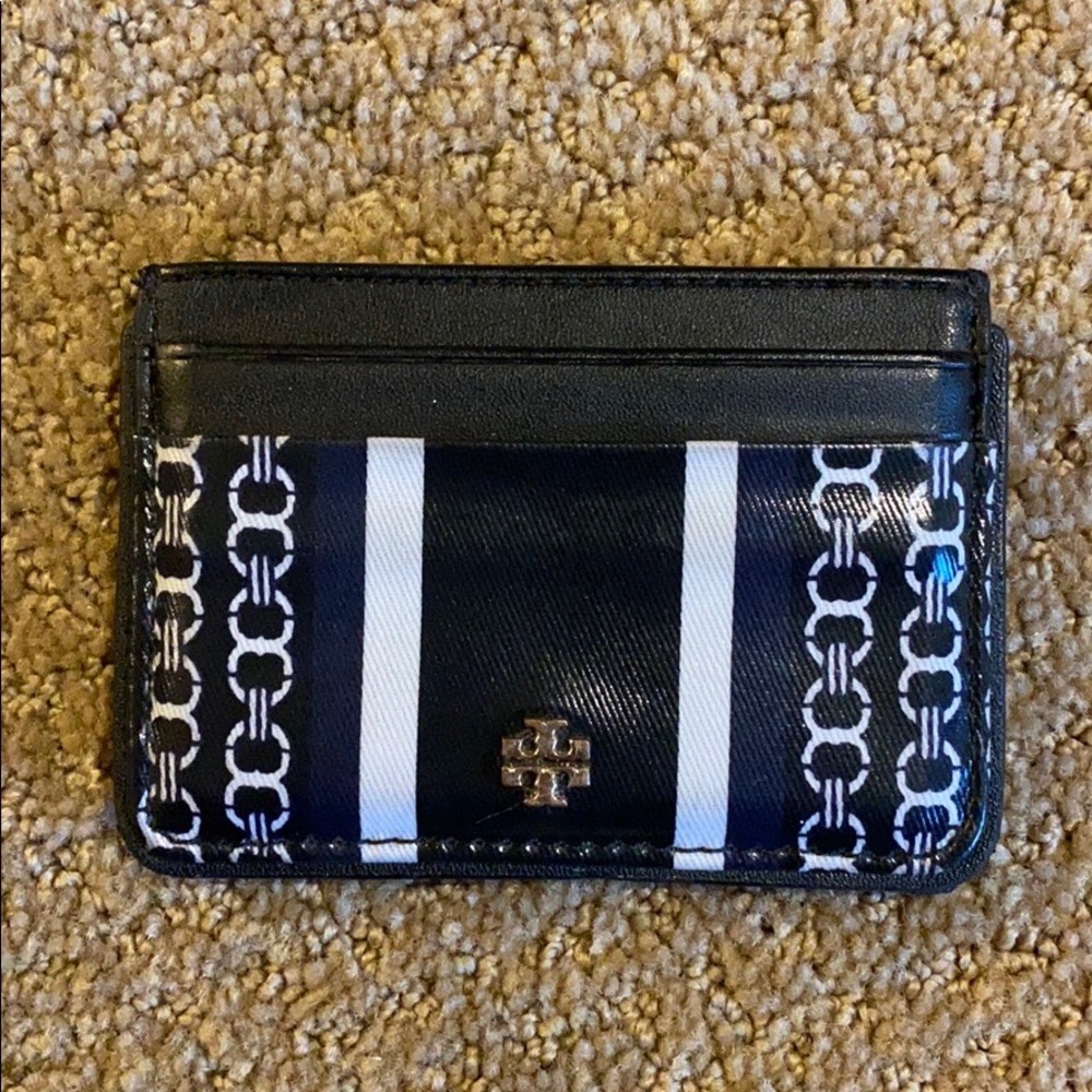 Tory Burch Gemini Link Card Holder in Black